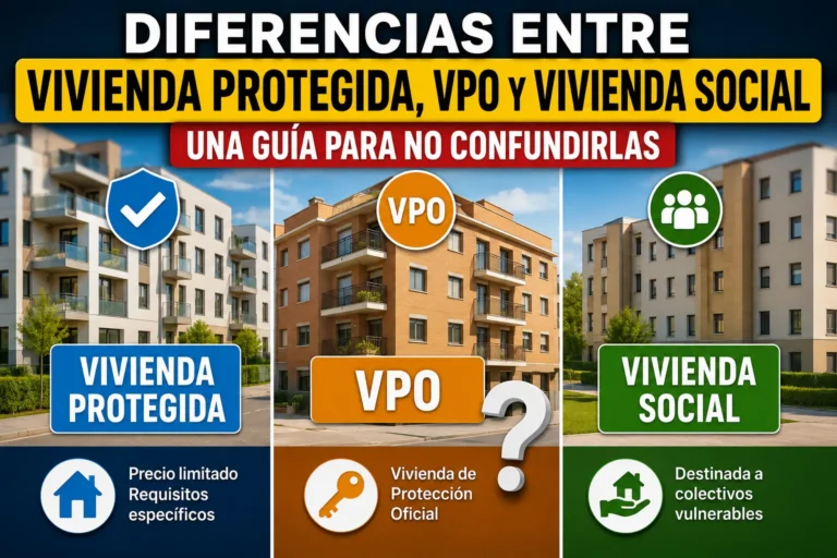 Vivienda protegida, VPO y vivienda social: diferencias