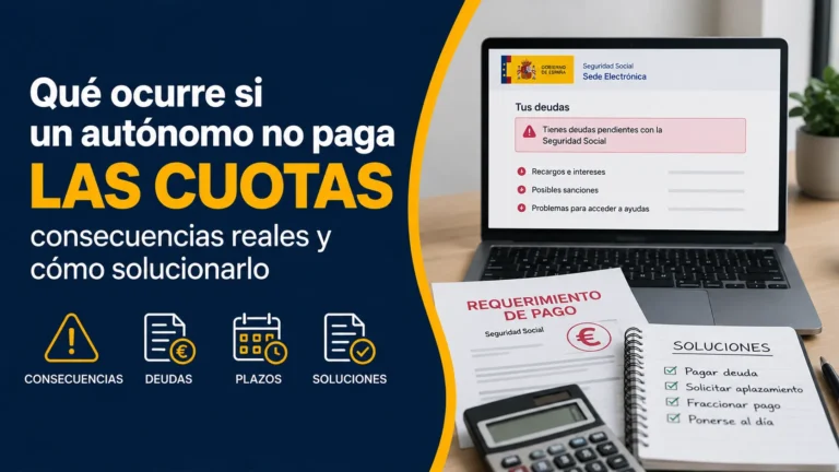 Qué pasa si un autónomo no paga cuotas y cómo solucionarlo