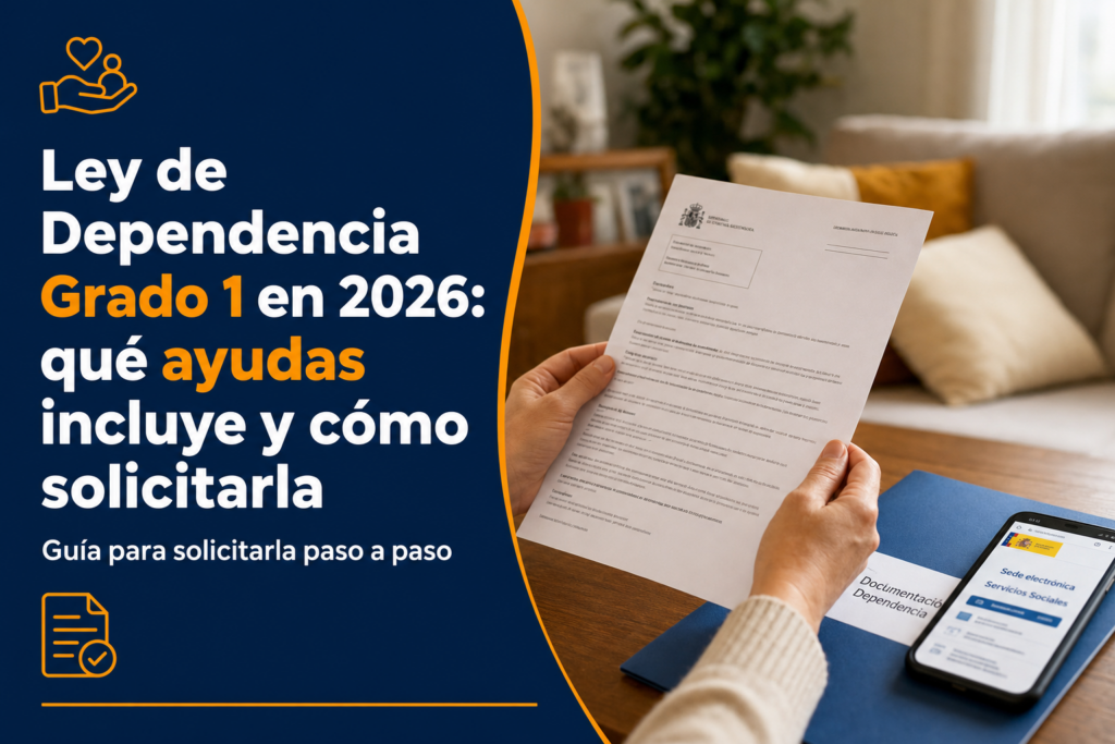 Ley de Dependencia Grado 1 en 2026: qué ayudas incluye y cómo solicitarla