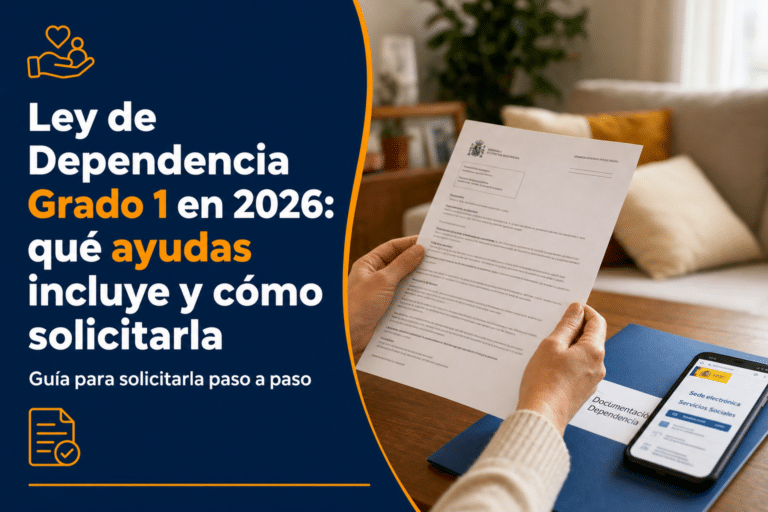 Ley de Dependencia Grado 1 en 2026: ayudas y solicitud