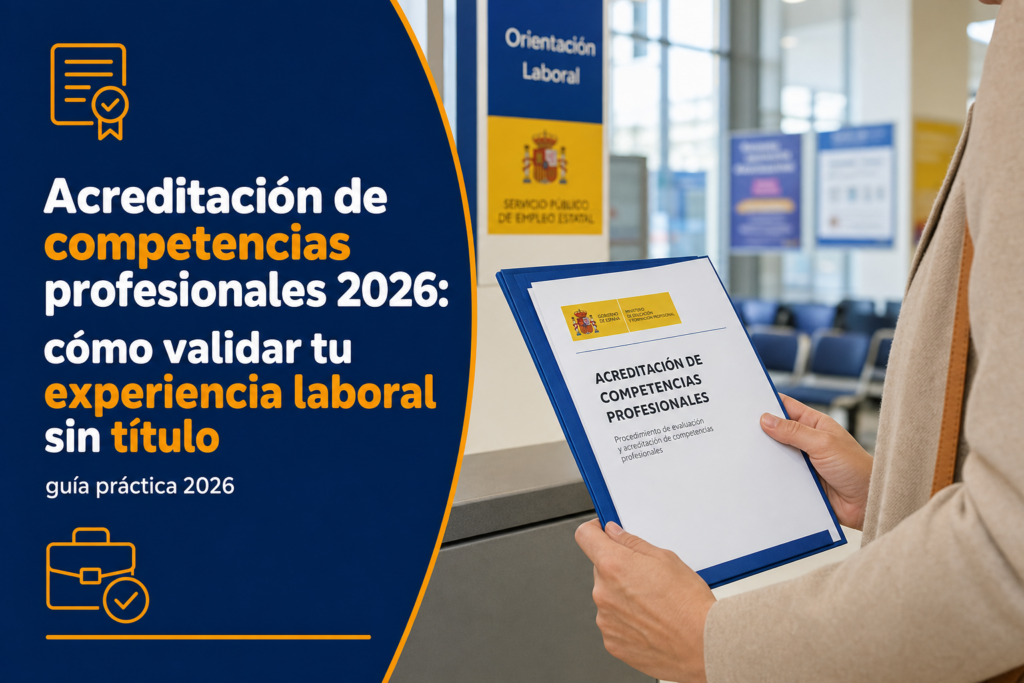 Acreditación de competencias profesionales 2026: cómo validar tu experiencia laboral sin título