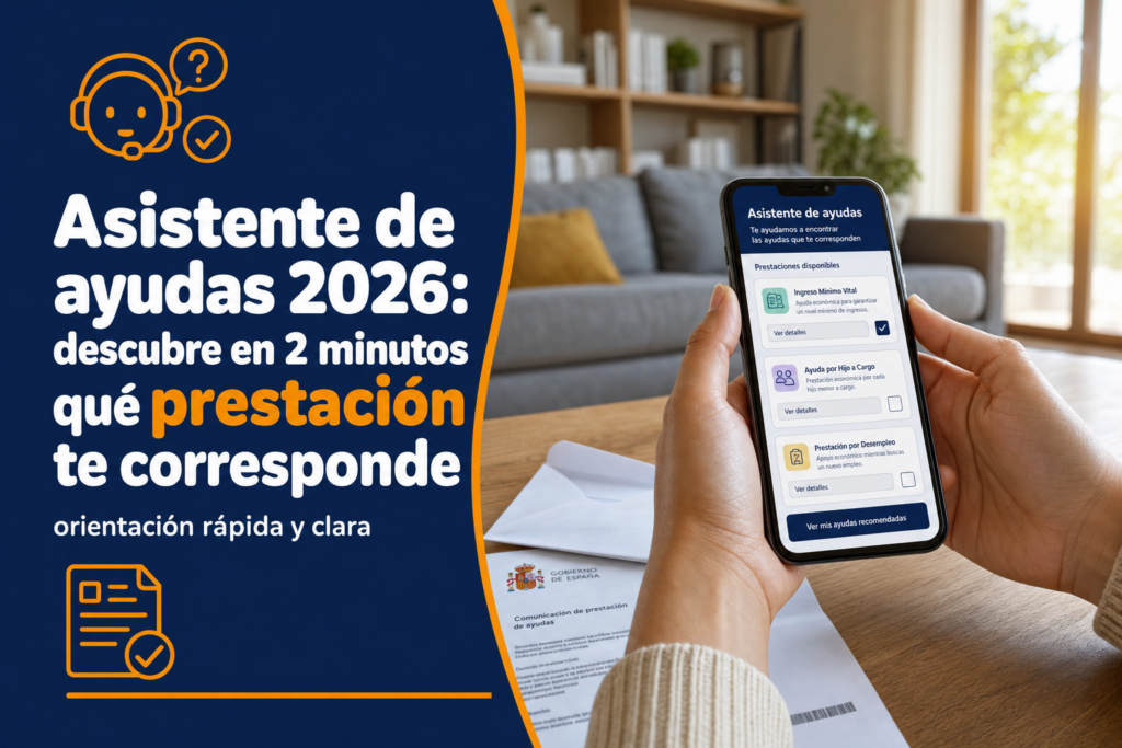 Asistente de ayudas 2026: descubre en 2 minutos qué prestación te corresponde