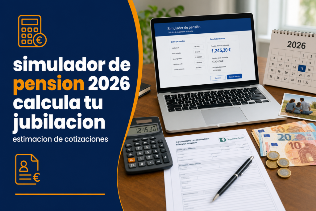 Simulador de cotizaciones y pensión de jubilación 2026: calcula cuánto cobrarás