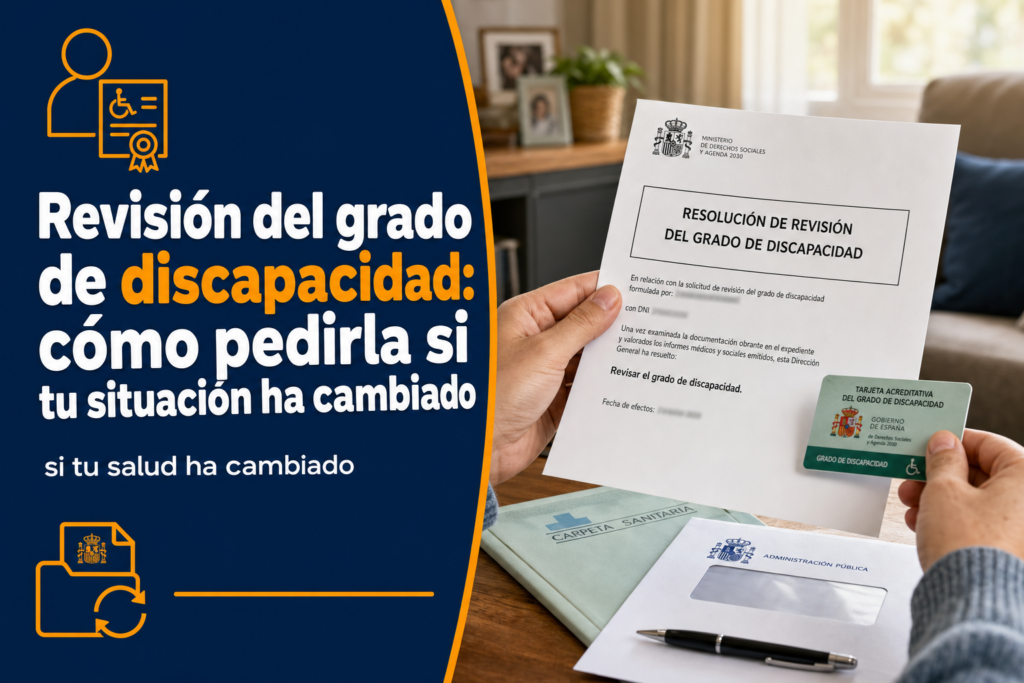 Revisión del grado de discapacidad: cómo pedirla si tu situación ha cambiado
