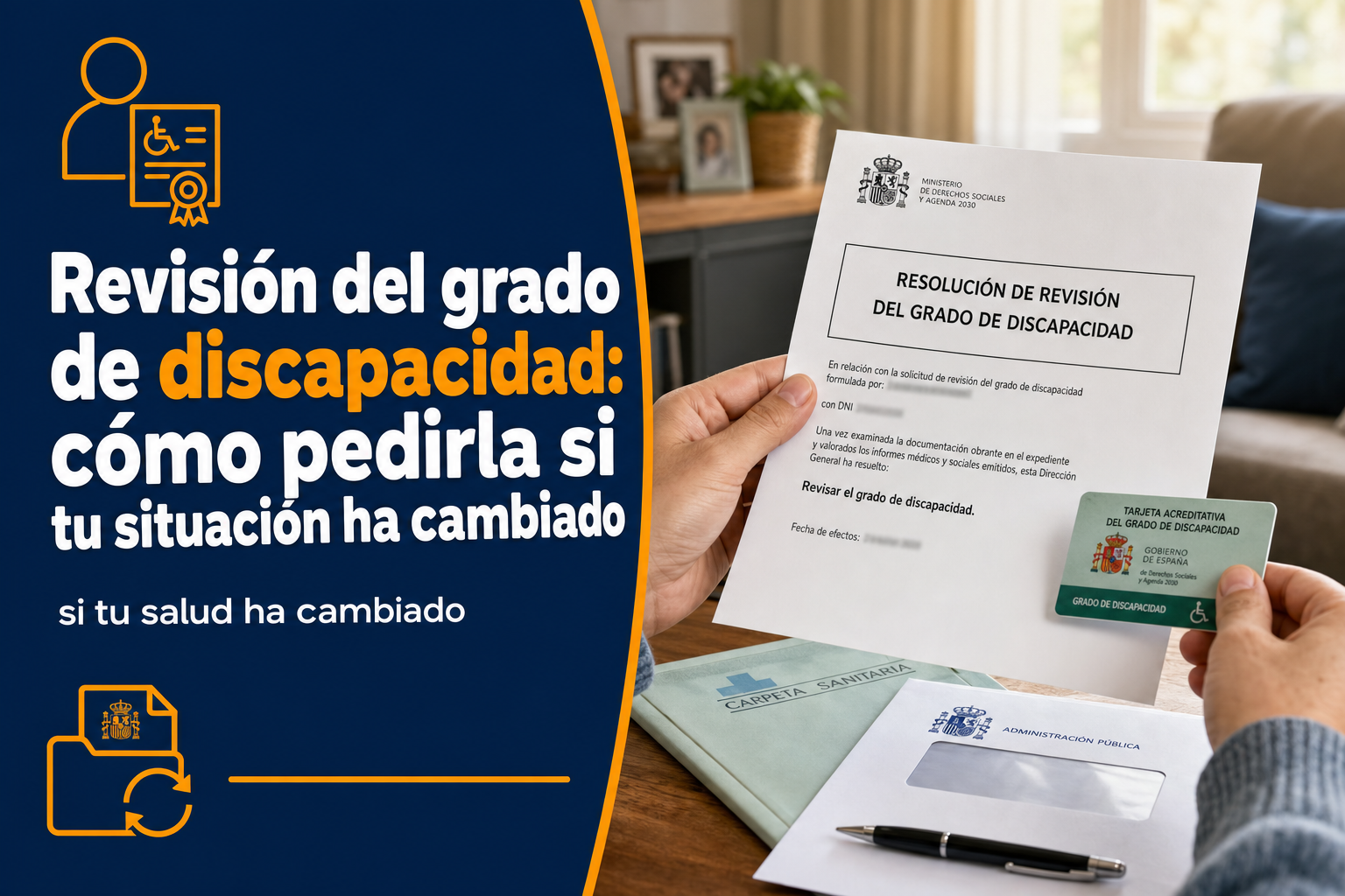 Revisión del grado de discapacidad: cómo pedirla si tu situación ha cambiado