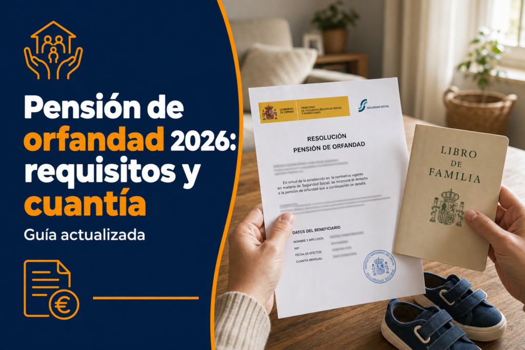 Pensión de orfandad 2026: requisitos y cuantía