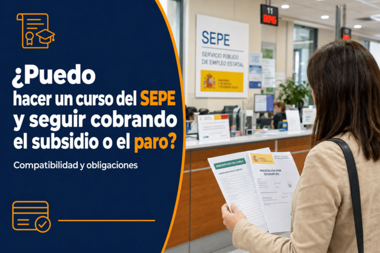 ¿Puedo hacer un curso del SEPE y seguir cobrando el paro?