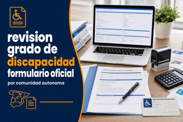 Revisión del grado de discapacidad: trámite por comunidad