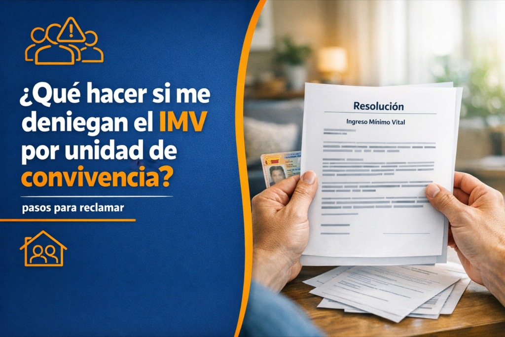 ¿Qué hacer si me deniegan el IMV por unidad de convivencia?