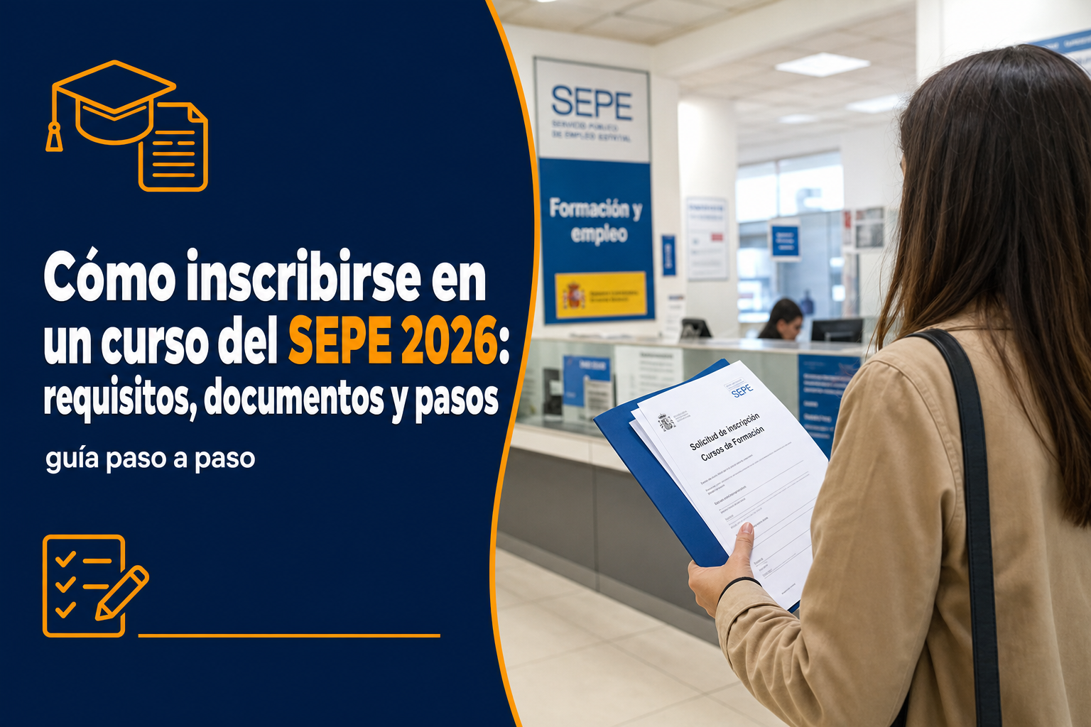Cómo inscribirse en un curso del SEPE 2026: requisitos, documentos y pasos