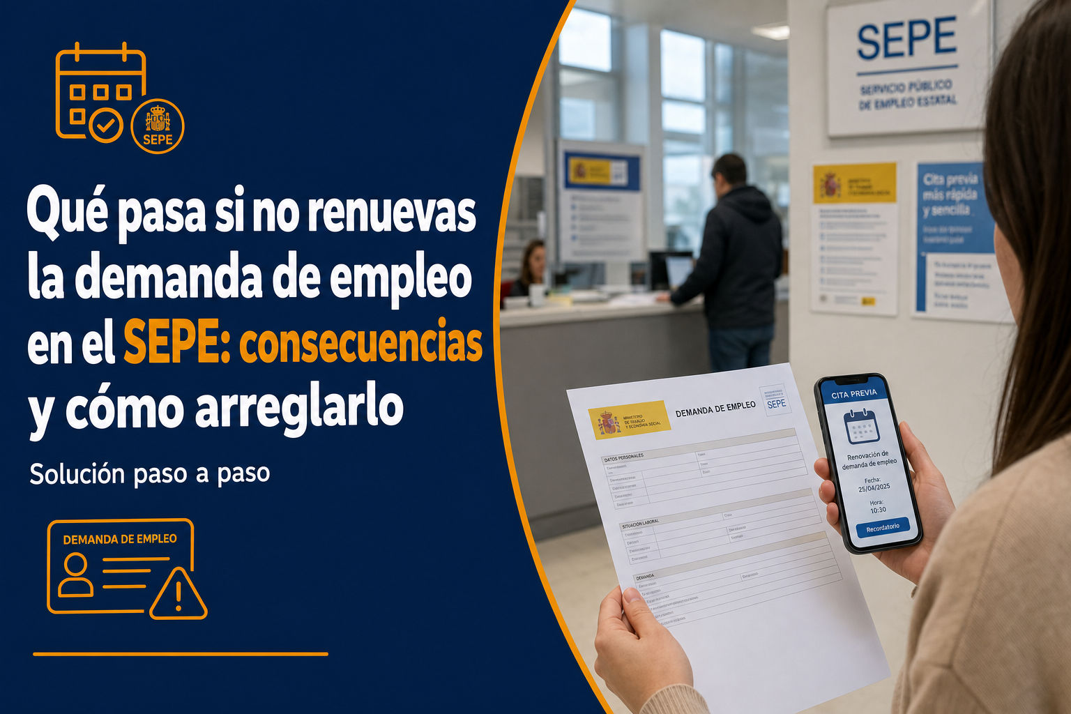 Qué pasa si no renuevas la demanda de empleo en el SEPE: consecuencias y cómo arreglarlo