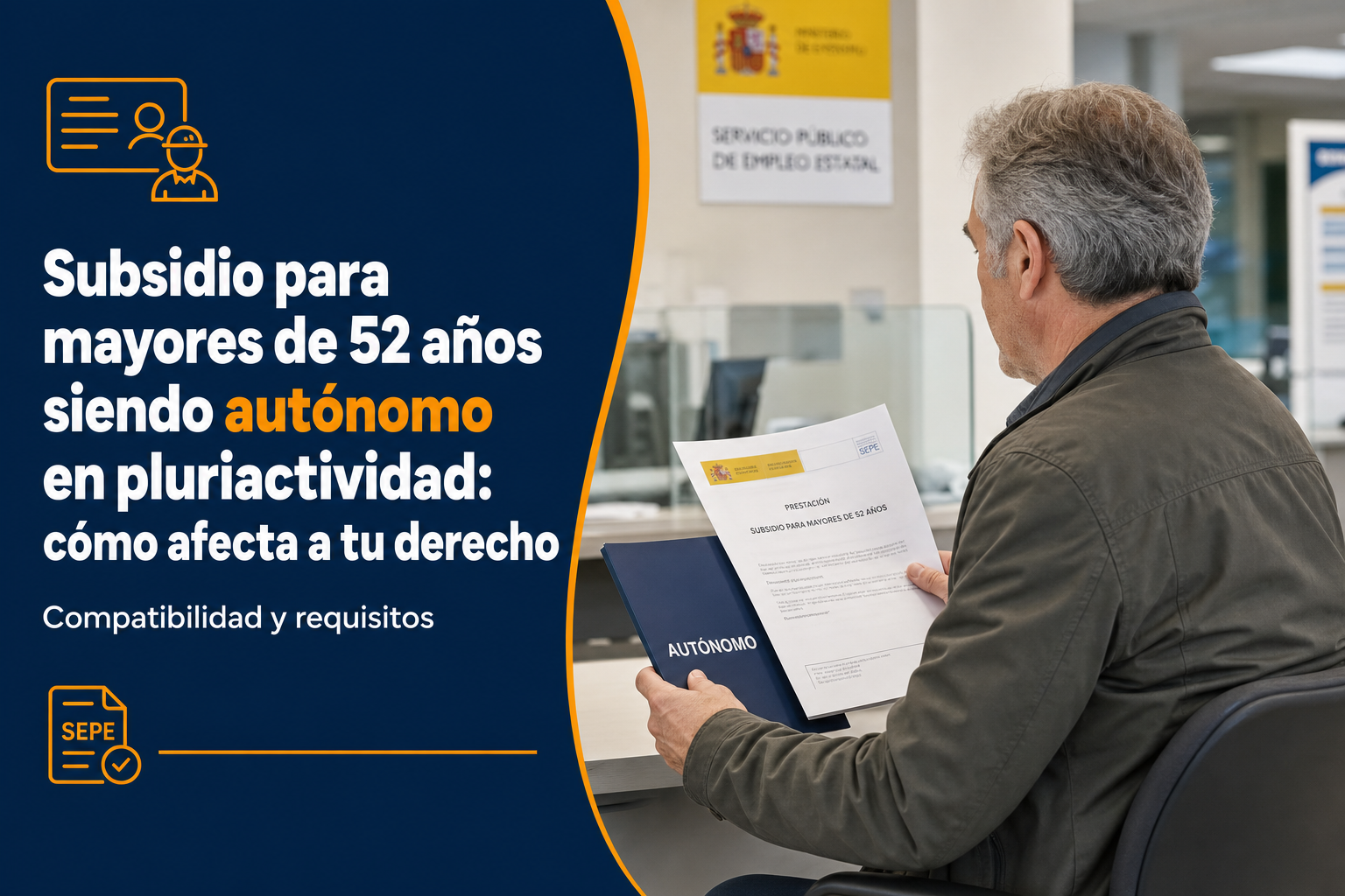 Subsidio para mayores de 52 años siendo autónomo en pluriactividad: cómo afecta a tu derecho