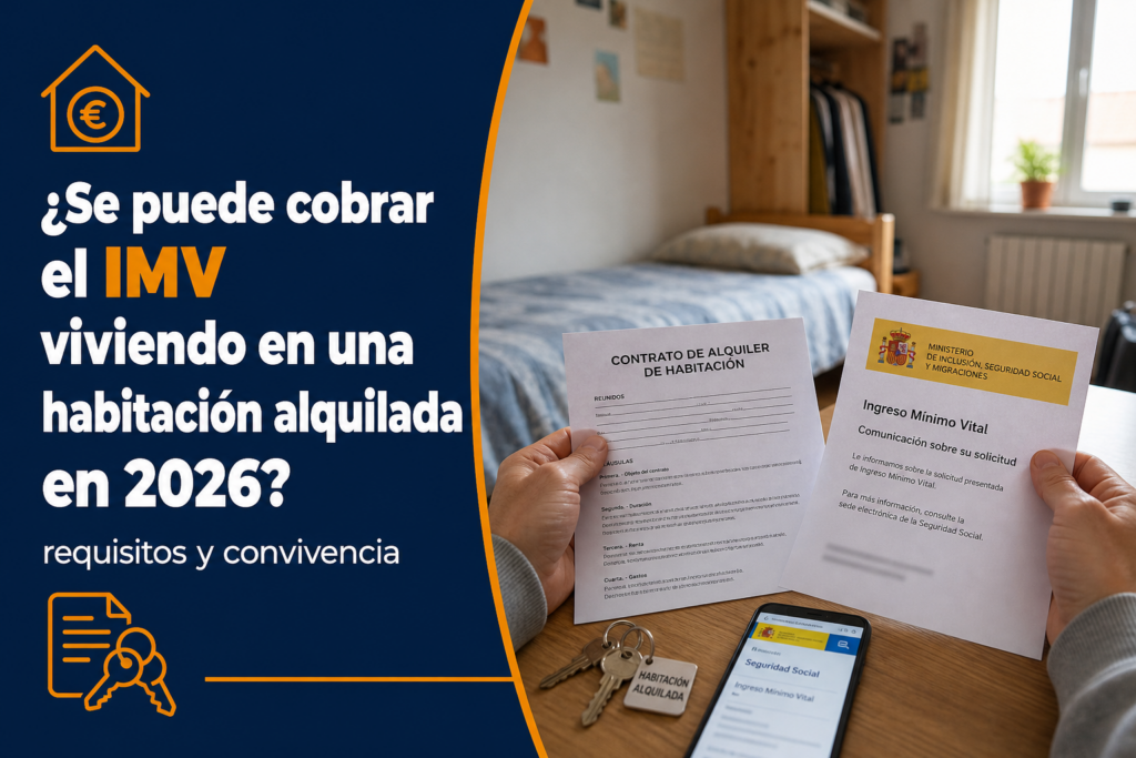 ¿Se puede cobrar el IMV viviendo en una habitación alquilada en 2026?