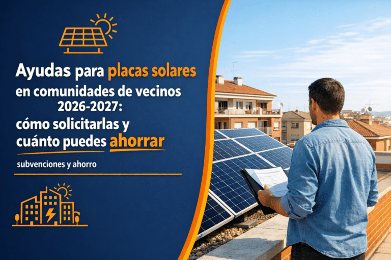 Ayudas para placas solares en comunidades de vecinos 2026