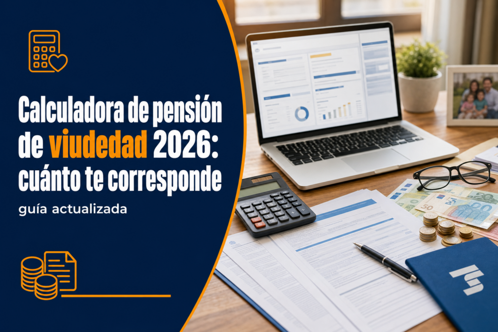 Calculadora de pensión de viudedad 2026: cuánto te corresponde
