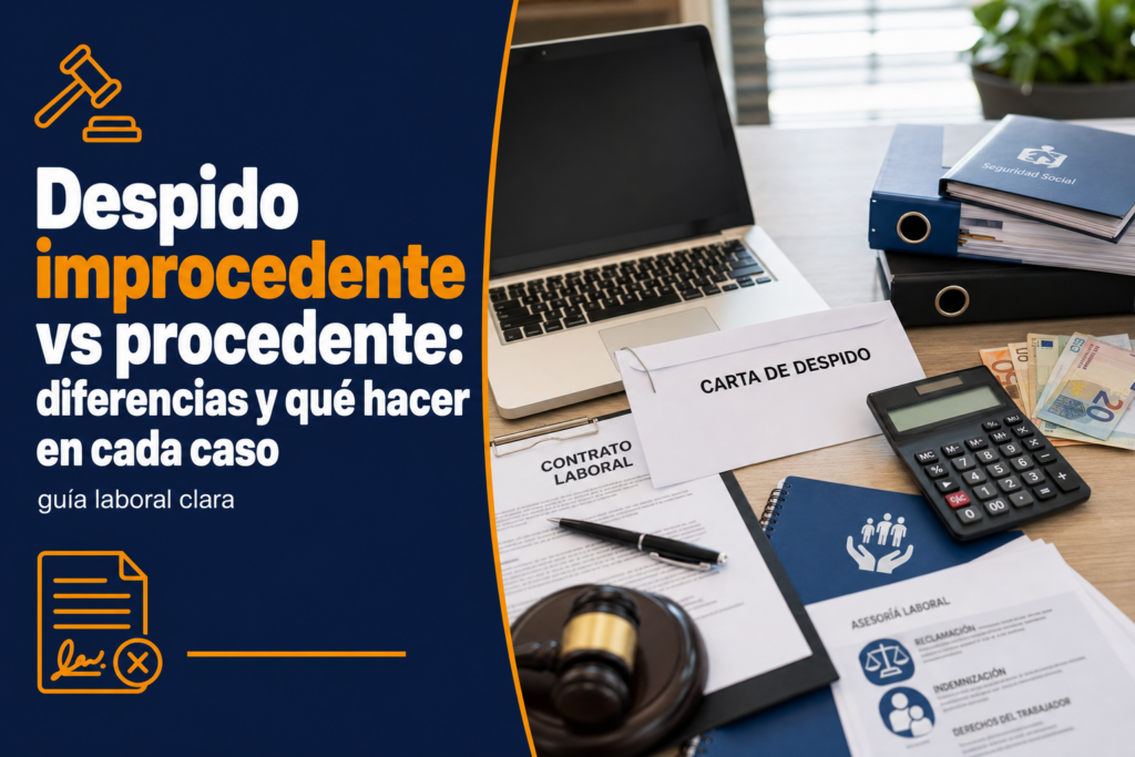 Despido improcedente vs procedente: diferencias y qué hacer en cada caso
