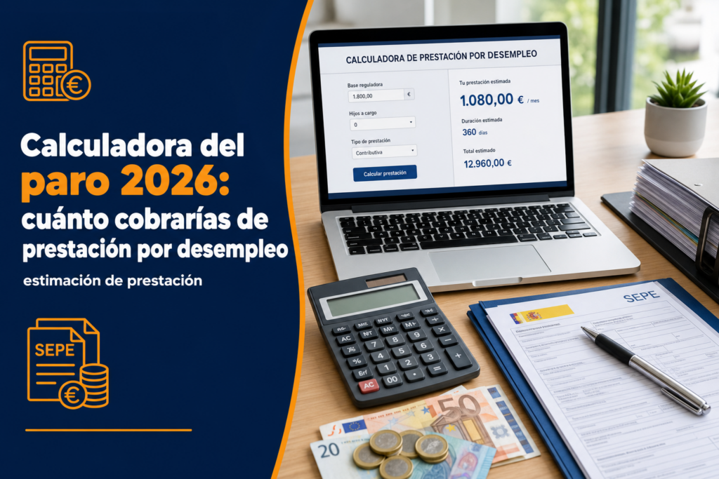 Calculadora del paro 2026: cuánto cobrarías de prestación por desempleo