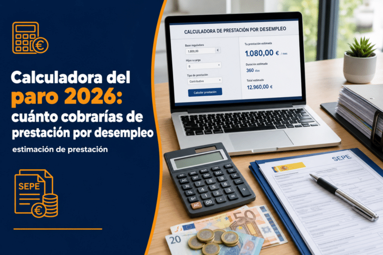 Calculadora del paro 2026: cuánto cobrarías de prestación