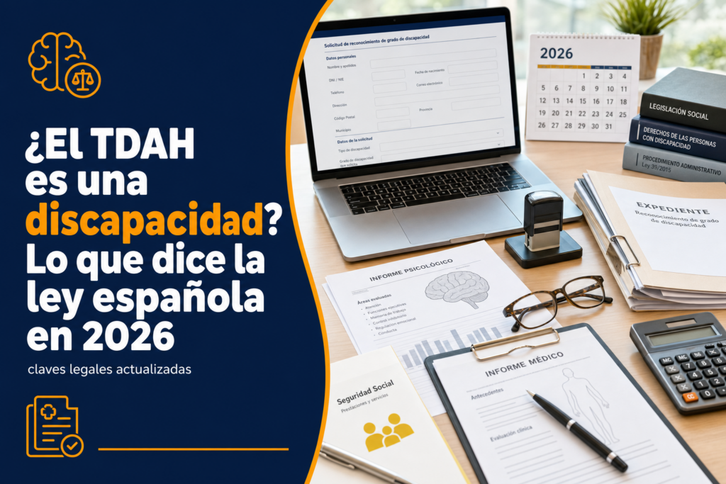 ¿El TDAH es una discapacidad? Lo que dice la ley española en 2026