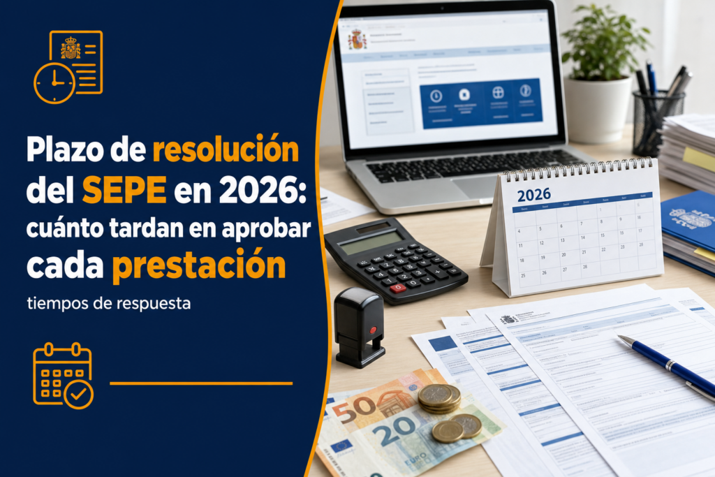 Plazo de resolución del SEPE en 2026: cuánto tardan en aprobar cada prestación