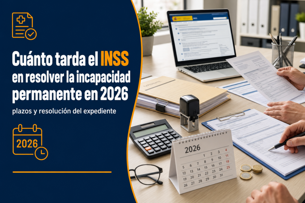 Cuánto tarda el INSS en resolver la incapacidad permanente en 2026