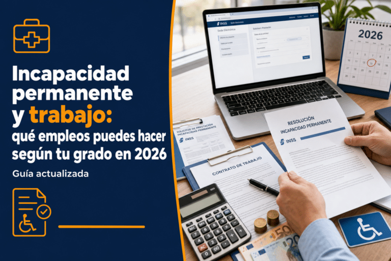 Incapacidad permanente y trabajo: qué empleos puedes hacer