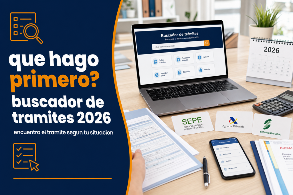 ¿Qué hago primero? Buscador de trámites por situación 2026