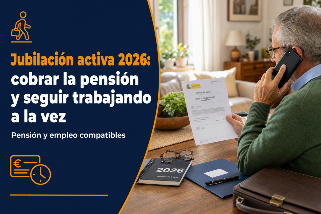 Jubilación activa 2026: cobrar la pensión y seguir trabajando a la vez