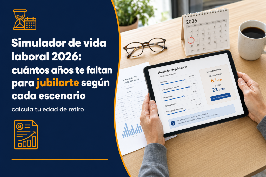 Simulador de vida laboral 2026: cuántos años te faltan para jubilarte según cada escenario