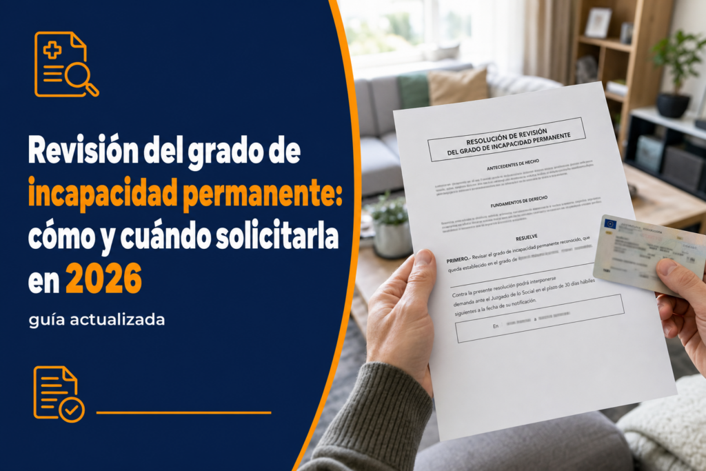 Revisión del grado de incapacidad permanente: cómo y cuándo solicitarla en 2026