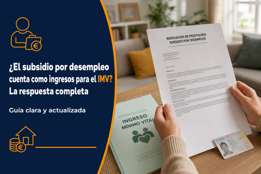 ¿El subsidio por desempleo cuenta como ingresos para el IMV? La respuesta completa