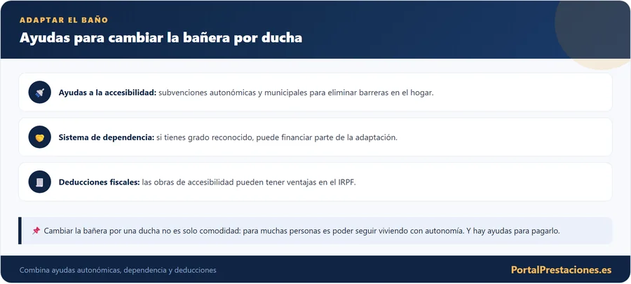 Ayudas para adaptar el bano por discapacidad