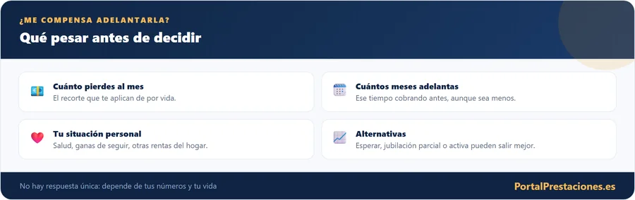 Me compensa adelantar la jubilacion que pesar