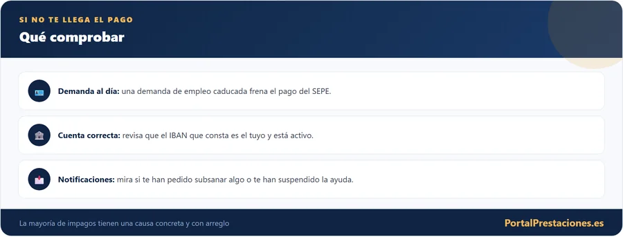 Que comprobar si no te llega el pago