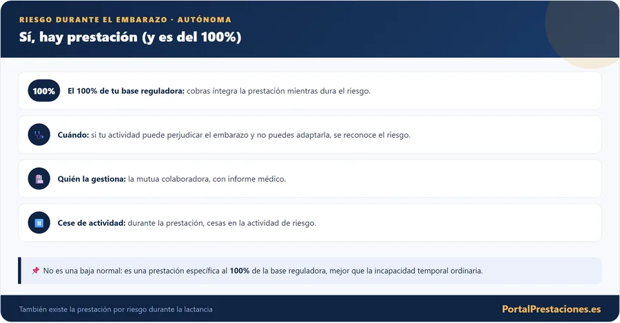 Prestacion por riesgo durante el embarazo autonoma