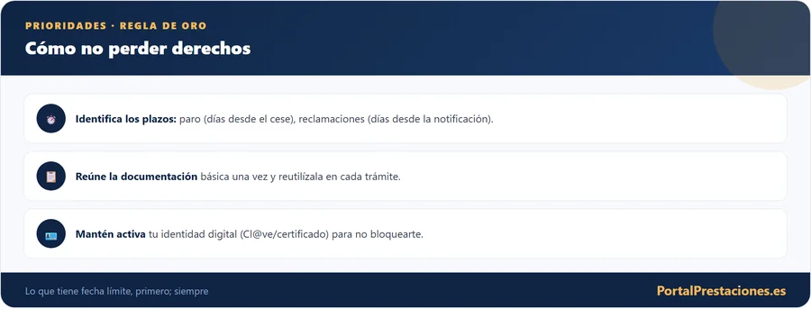 Regla de oro para priorizar tramites