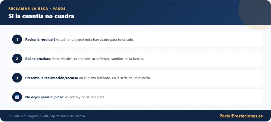 Pasos para reclamar la beca MEC