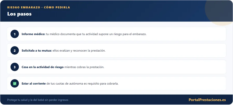 Como pedir la prestacion por riesgo en el embarazo