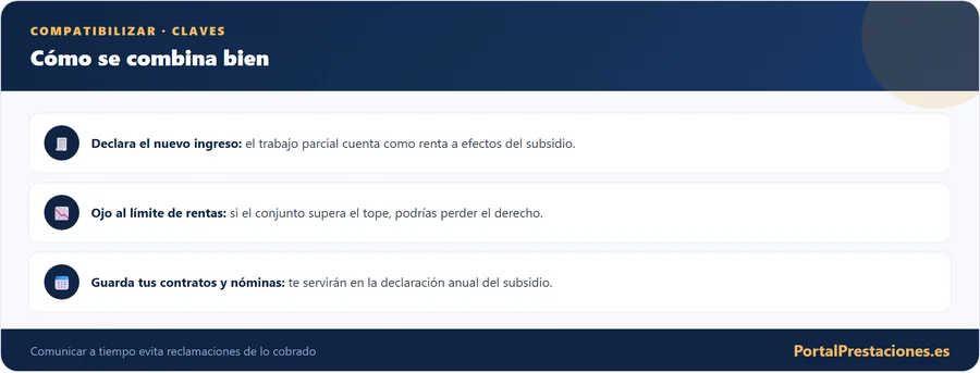 Como combinar el subsidio de 52 con trabajo parcial