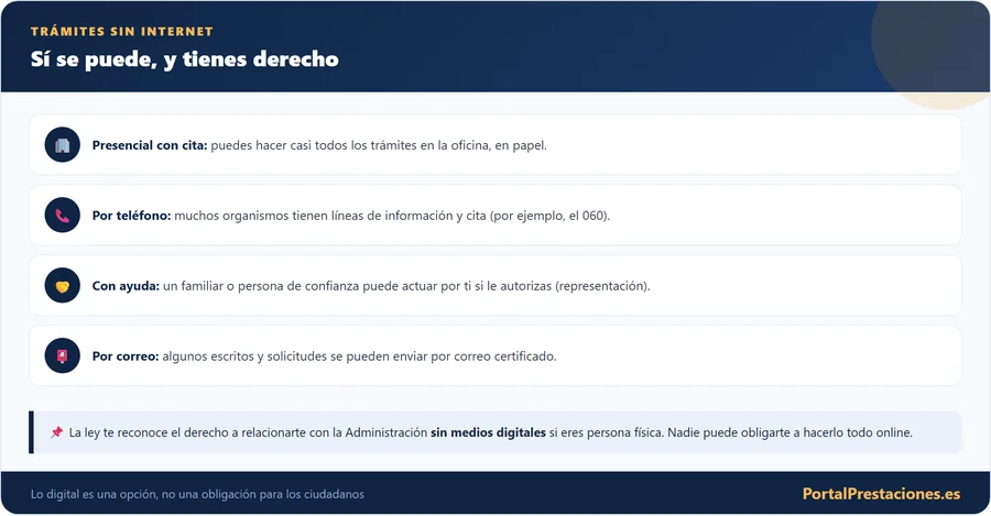Como hacer tramites sin internet