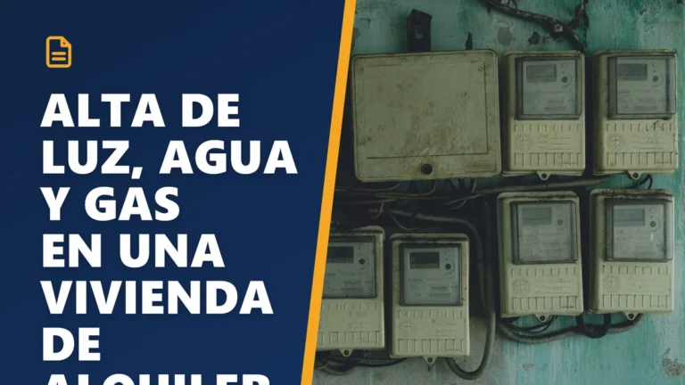 Alta de luz, agua y gas en un alquiler: documentos y pasos