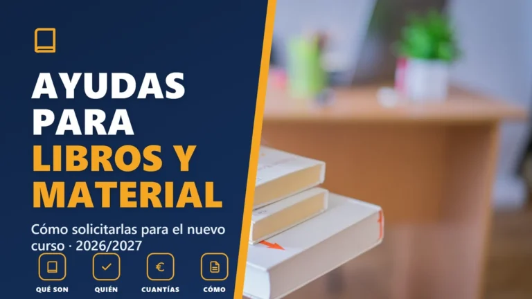 Ayudas para libros y material escolar en 2026/2027