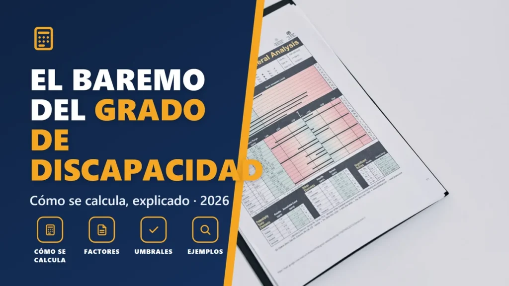 Cómo se calcula el grado de discapacidad en 2026: el baremo explicado