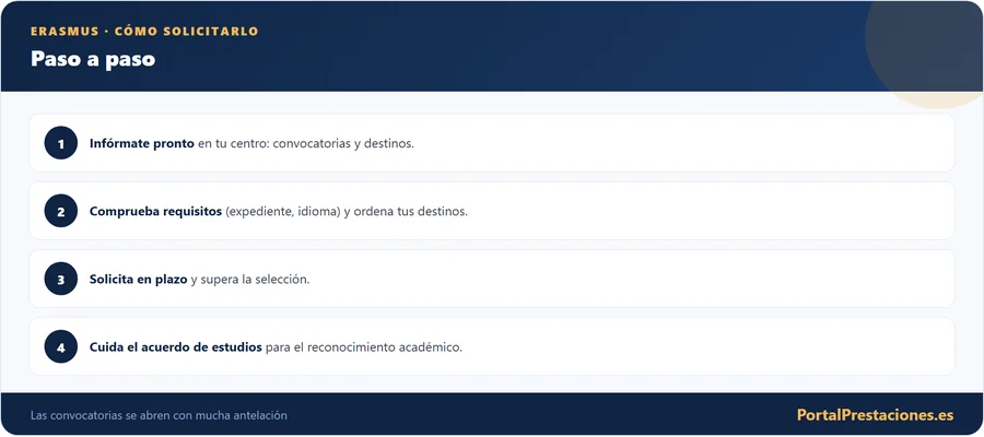 Cómo solicitar el Erasmus paso a paso