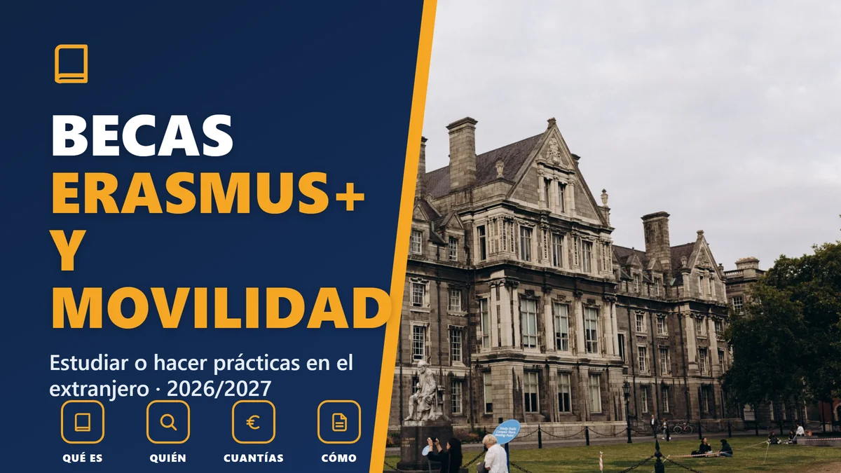 Becas Erasmus+ y de movilidad en 2026/2027: cómo estudiar o hacer prácticas en el extranjero
