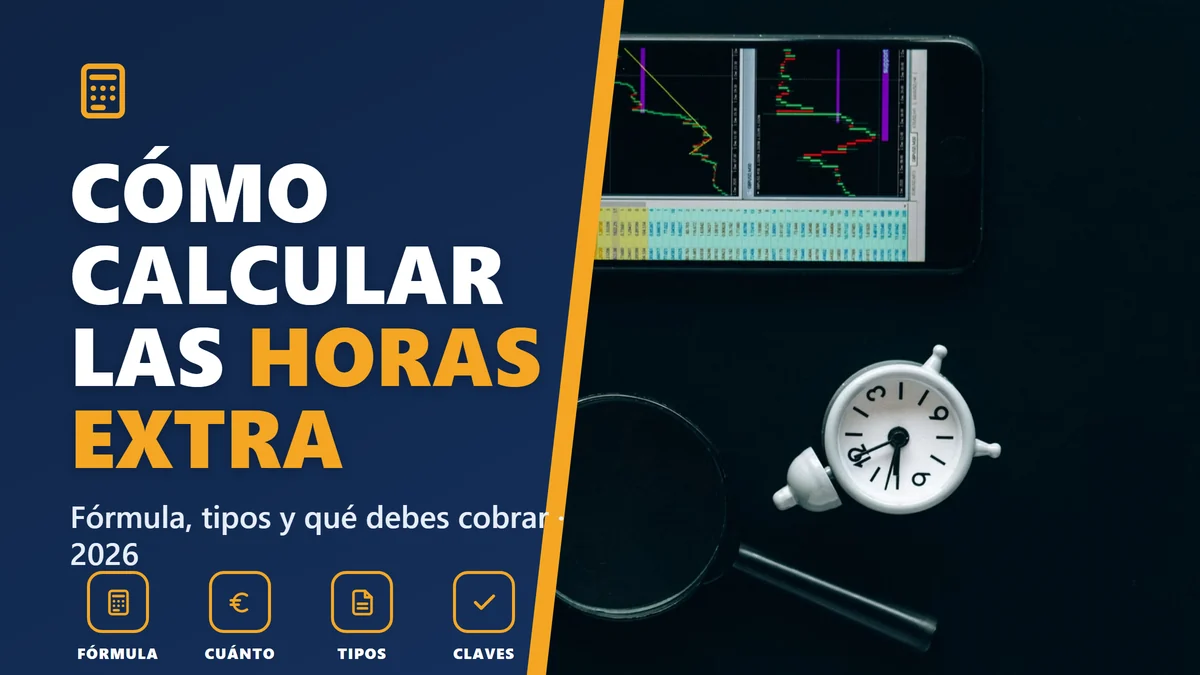 Cómo calcular las horas extra en 2026: fórmula, tipos y qué debes cobrar