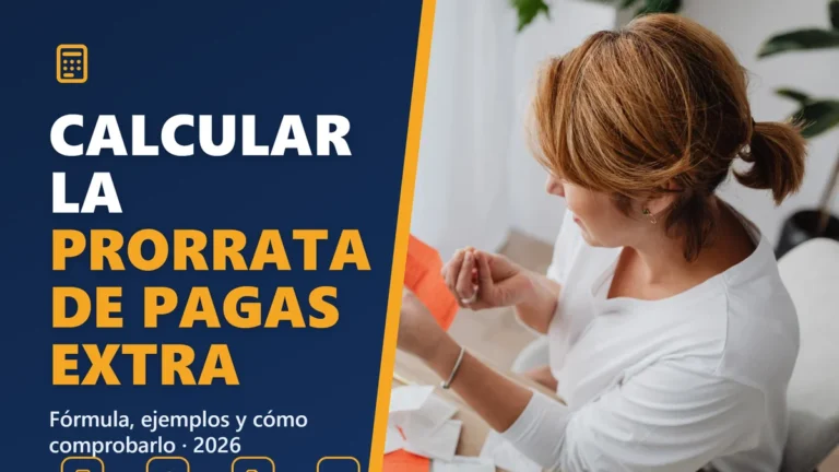 Calculadora de prorrata de pagas extra 2026: sueldo y neto