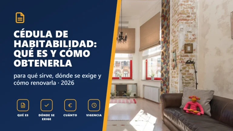Cédula de habitabilidad: qué es y cómo obtenerla (2026)