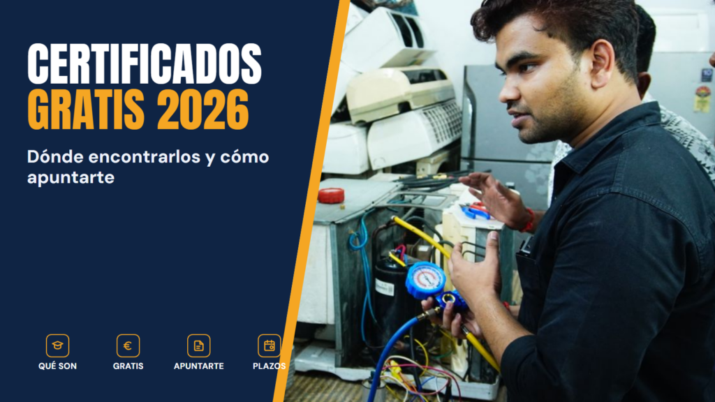 Certificados de profesionalidad gratis 2026