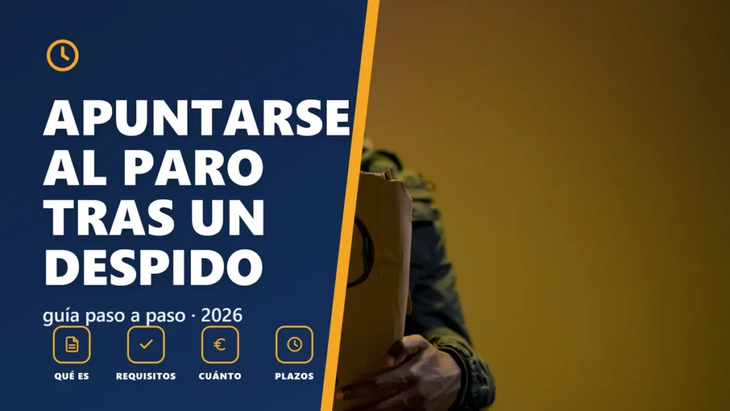 Cómo apuntarse al paro tras un despido en 2026: guía paso a paso